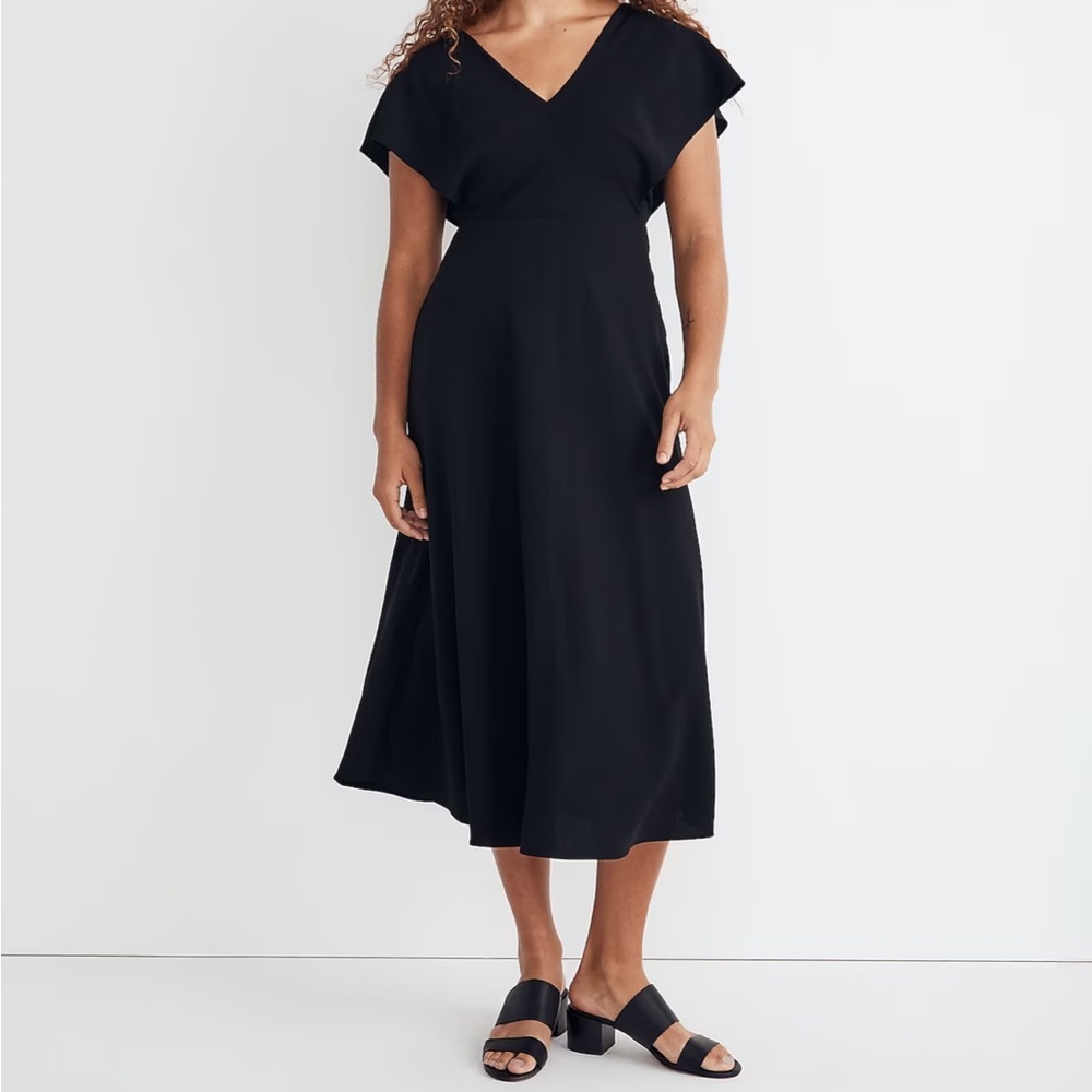 Madewell flutter sleeve dress NWT